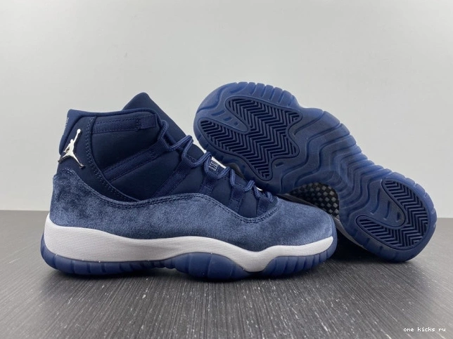 Rep Onekick MIDNIGHT 11 AIR WMNS NAVY AR0715-441 JORDAN VELVET 0806